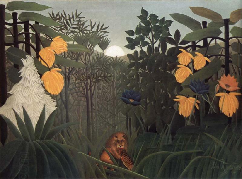 Henri Rousseau Repast of the Lion China oil painting art